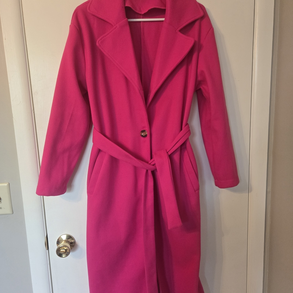 Hot Pink Trench Coat